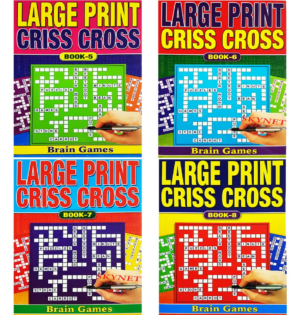 Large Print Criss Cross Puzzle Book