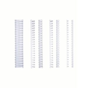 Binding Elements 8mm (5/16) WHITE 21Rings/100s