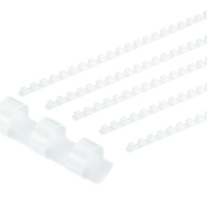 Binding Element 10mm (3/8) WHITE 21 Rings - (100/bx)