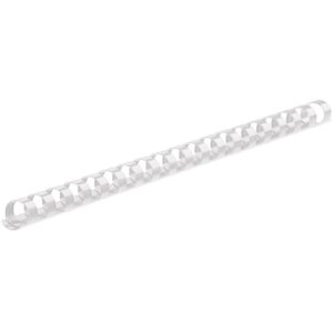 Binding Element 20mm WHITE 3/4" 21 Rings (180shts) - (100/bx)