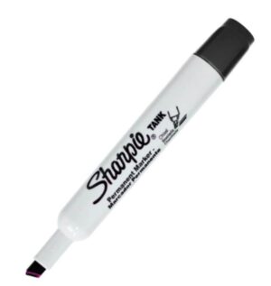 Sharpie TANK Perm. BLACK #1789877 Chisel Tip Marker - (12/bx)