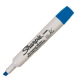 Sharpie TANK Perm. BLUE #1789878 Chisel Tip Marker - (12/bx)