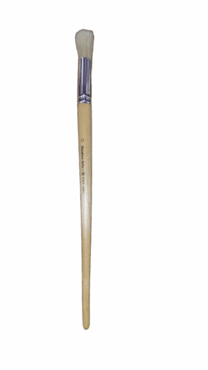 White Bristle #73812 Round Brush #12 - (12/pk)