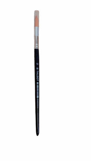 Talbot White Bristle Paint Brush Round #10- #PR-10 (Each) - (12/bx)